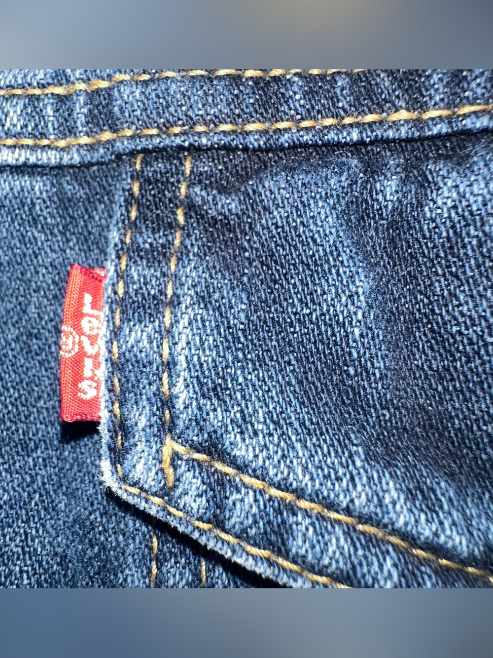 Vintage Y2K Levis Bush Jacket Full Zip Denim Jean Belted Chore Jacket Size Large - Picture 7 of 14